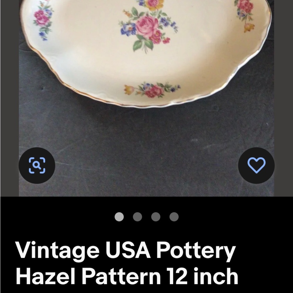 Vintage #2 serving platters, fair shape, considering their age one has two chips